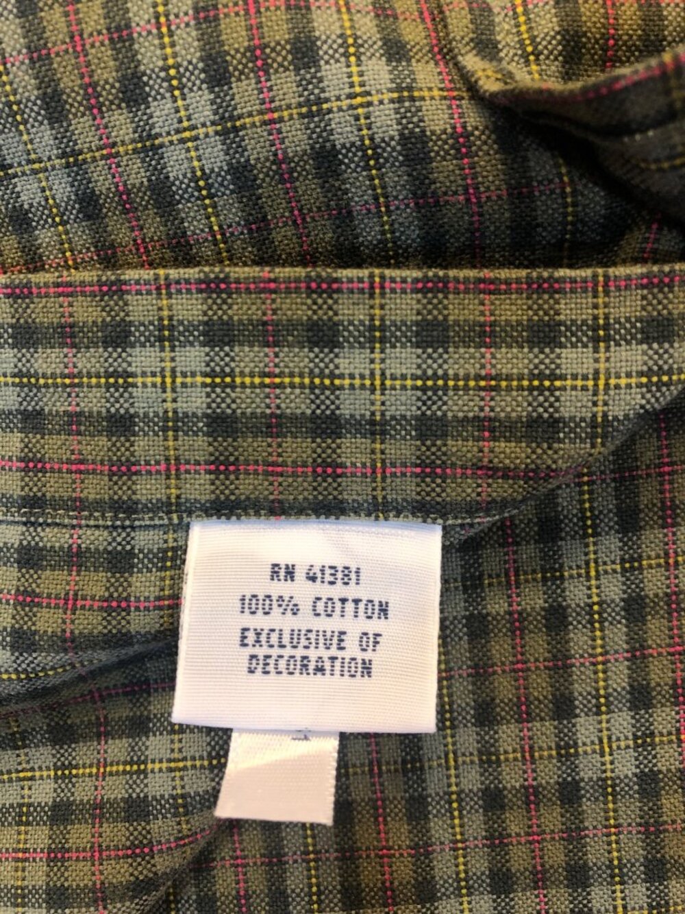 Ralph Lauren Men's Cotton Green Plaid Long-Sleeve Button Down Shirt Sz M Preppy - Picture 9 of 10